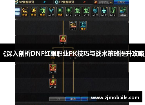 《深入剖析DNF红眼职业PK技巧与战术策略提升攻略》